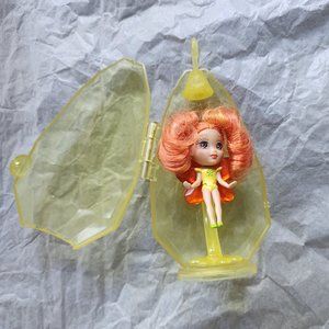 Barbie Fairytopia Shimmer Orange Pixie Necklace Case or Ring Fairy